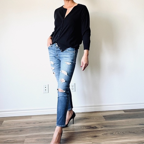 Nordstrom Black cardigan Sweater Size Small - Picture 3 of 16